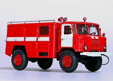 АСО-5(66) первый серийный АСО в СССР, модель 90 пожарный автомобиль связи и освещения на шасси ГАЗ-66-02